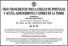 Fray Francisco de Paula Coello de Portugal y Acuña